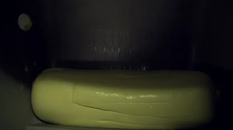 Big chunk of fresh butter Stock Footage 35178622