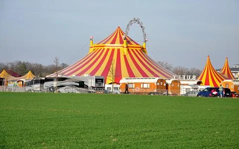 Big circus tent Stock Photos