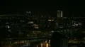 Big City Car Traffic Jam, Night Aerial View of Shanghai, China, Nanpu Bridge HD Footage