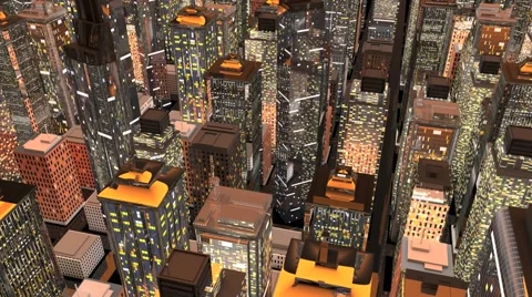 Big City Stock Footage 49326139