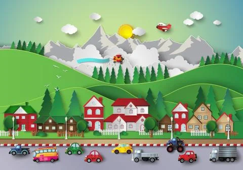 Big City life. Stock Illustration