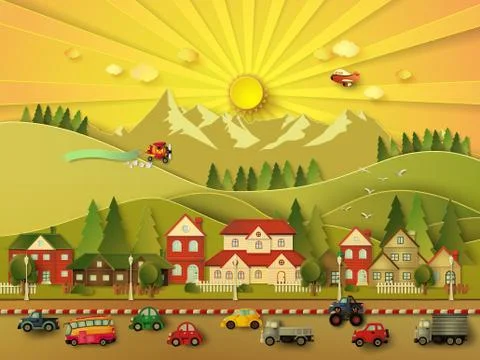 Big City life. Illustrazione stock