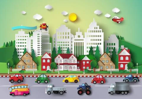 Big City life. Stock Illustration