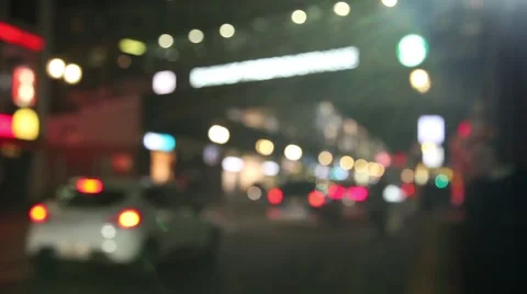 Big city lights Stock Footage 44388620