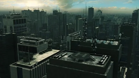 Big City The Matrix Stock Footage 80733483