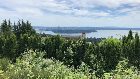 Big city by the ocean Stock Footage 110889941