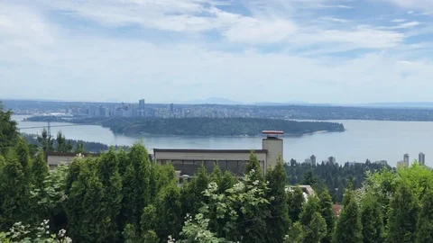 Big city by the ocean Stock Footage 110889944