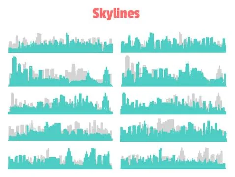 Big City Skylines Stock-Illustration