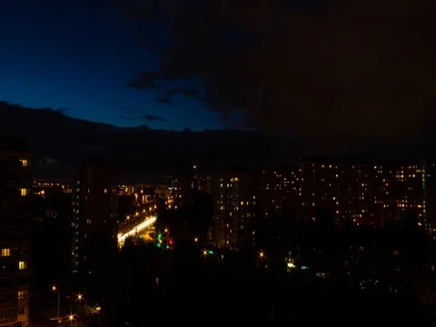 Big city, time lapse Stock Footage 77170719