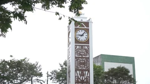 THE BIG CLOCK IN BALIKPAPAN Stock Footage 286086045