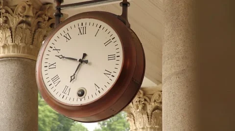 Big Clock Karlovy Vary Stock Footage 62026570