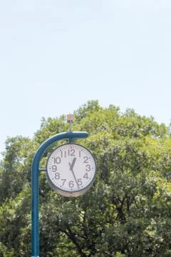 Big clock in a park Stock Photos