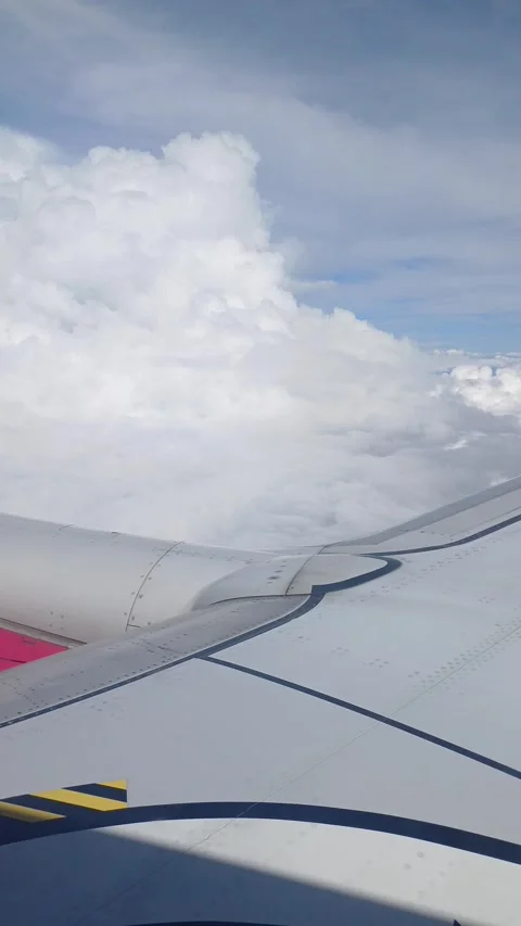 A big cloud from an airplane Stock Footage 272230707