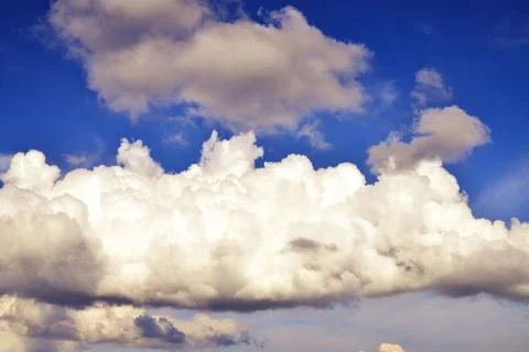 Big cloud in the blue sky Stock Photos