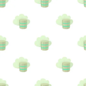 Big cloud database pattern seamless vector イラスト素材