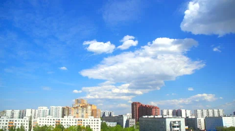 Big cloud over the city Stock Footage 54520435