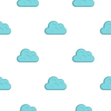 Big cloud pattern flat Illustrazione stock