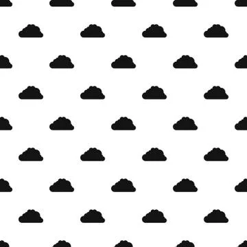 Big cloud pattern seamless Stock Illustration
