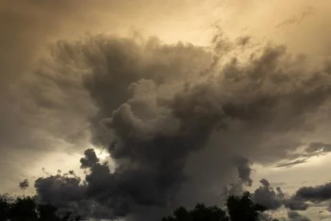 Big cloud in the sky Stockfoto's