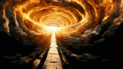 Big clouds in the red sunset sky. Evening sky in bright sunlight, Animation Loop Stock Footage 219875223