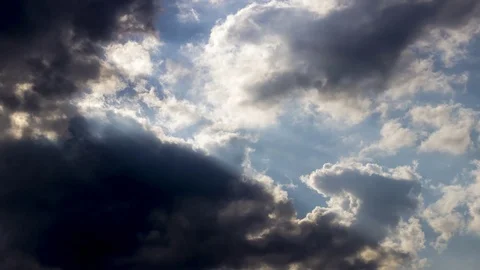 Big clouds timelapse Vídeo Stock 93536407