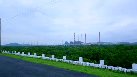 Big Coal based  thermal power plant 스톡 동영상 211370572