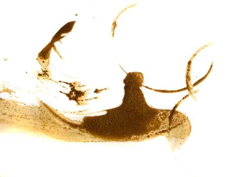 Big coffee splashes Stock Photos