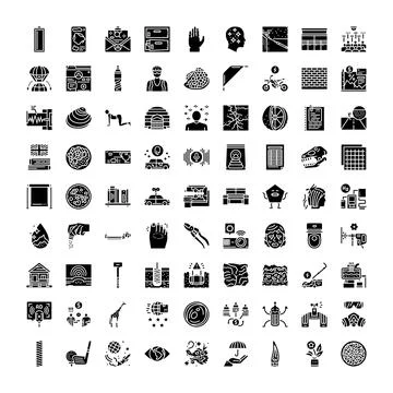 Big collection of web design and interface icons Stock Illustration