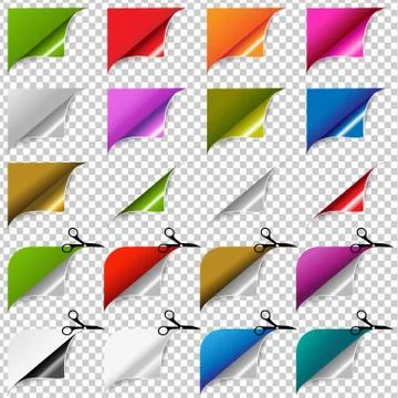 Big Color Corners Set Stock Illustration