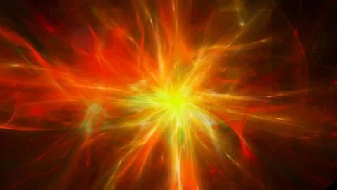 Big colored energy explosion Stock Illustration