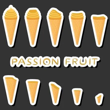 Big colorful set different forms natural dessert ice cream of consisting va.. Ilustración de archivo