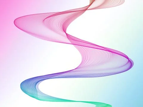 Big colorful waves Stock Illustration