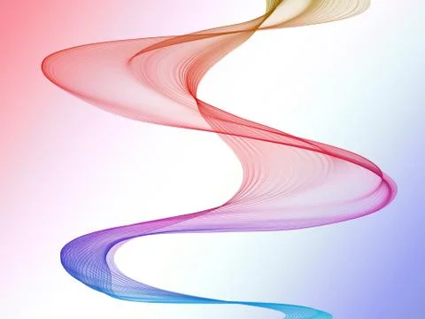 Big colorful waves Stock Illustration