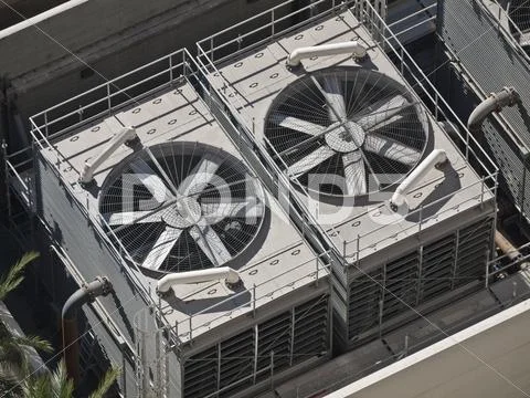 Big commercial air conditioners Stock Photos
