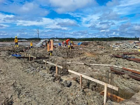 Big construction site Stock Photos