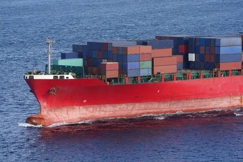 Big Container Ship Stock Photos