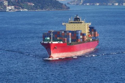 Big Container Ship Stock Photos
