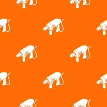 Big corded drill pattern vector orange Illustration