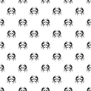 Big crab pattern 스톡 일러스트