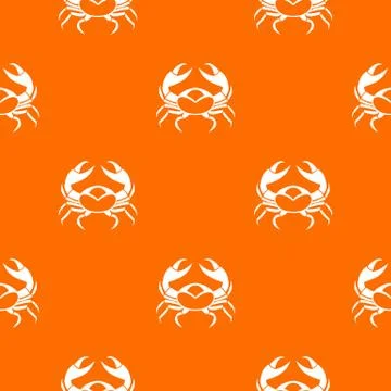 Big crab pattern seamless Illustrazione stock