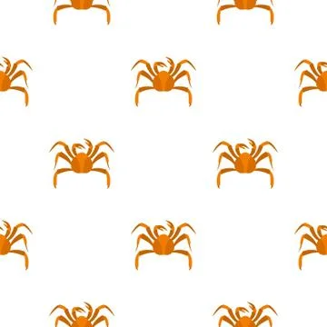 Big crab pattern seamless Stock Illustration