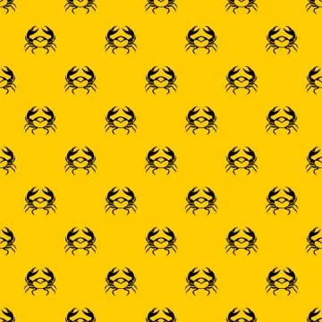 Big crab pattern vector Illustrazione stock