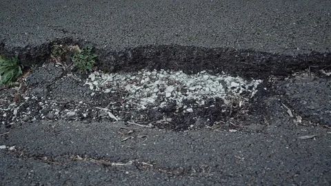 Big crack in the road surface. Stock-Footage 113785025