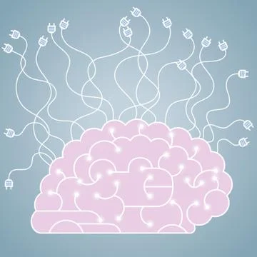 Big creative design concept, brainstorming. Stock Illustration