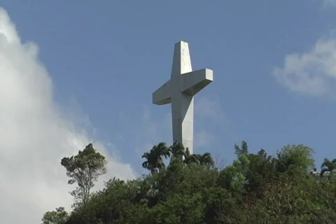 Big Cross in Bayamon 2 Stock Footage 706904