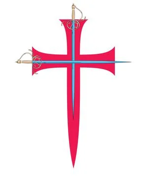 Big cross Stock Illustration