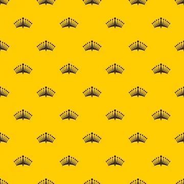 Big crown pattern vector Illustrazione stock