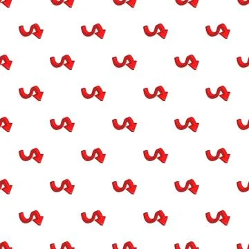 Big curved arrow pattern, cartoon style Stockillustratie
