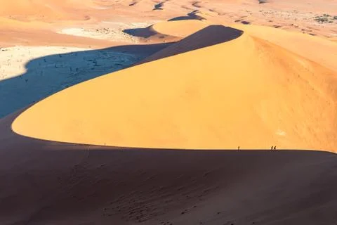 Big Daddy Dune, Sossusvlei, Namibia, after sunrise Stock Photos