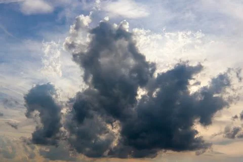 Big dark cloud on thy sky Stock Photos